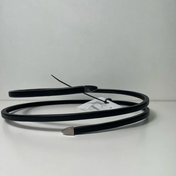 Bottega Veneta Coiled Snake Wrap Around Leather Silver Belt  display picture 2